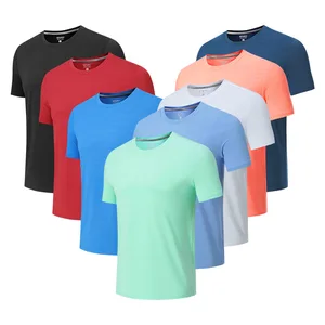 Professional Gym Sportswear Top for Men Quick Dry Activewear Soccer Shirts Print Style Running Fitness T Shirts