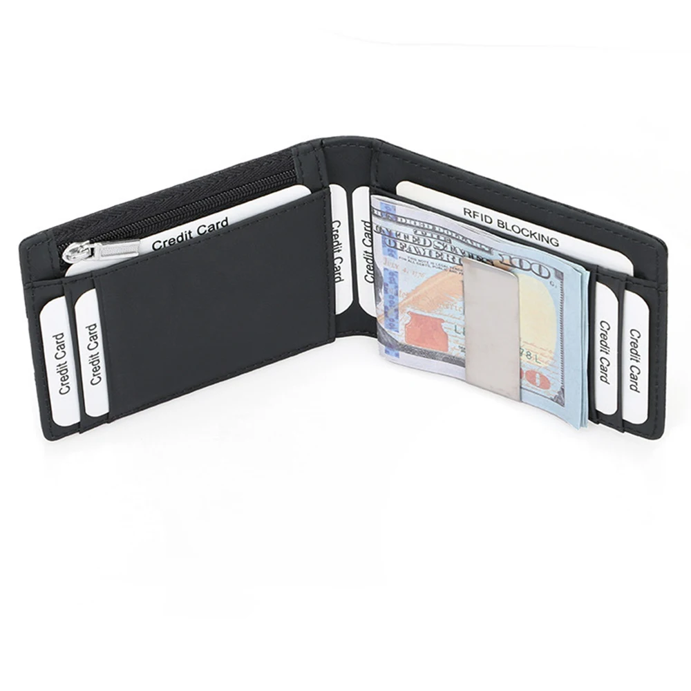 Minimalist Bifold Wallet For Men - Micro Leather Card Holder