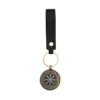 Two-tone pendant with leather cord