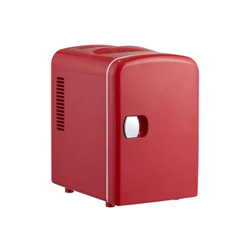 Portable Mini Fridge 4 Liter 6 Can Skincare Fridge Ac 120v Dc 12v Small Refrigerator Cooler And Warmer