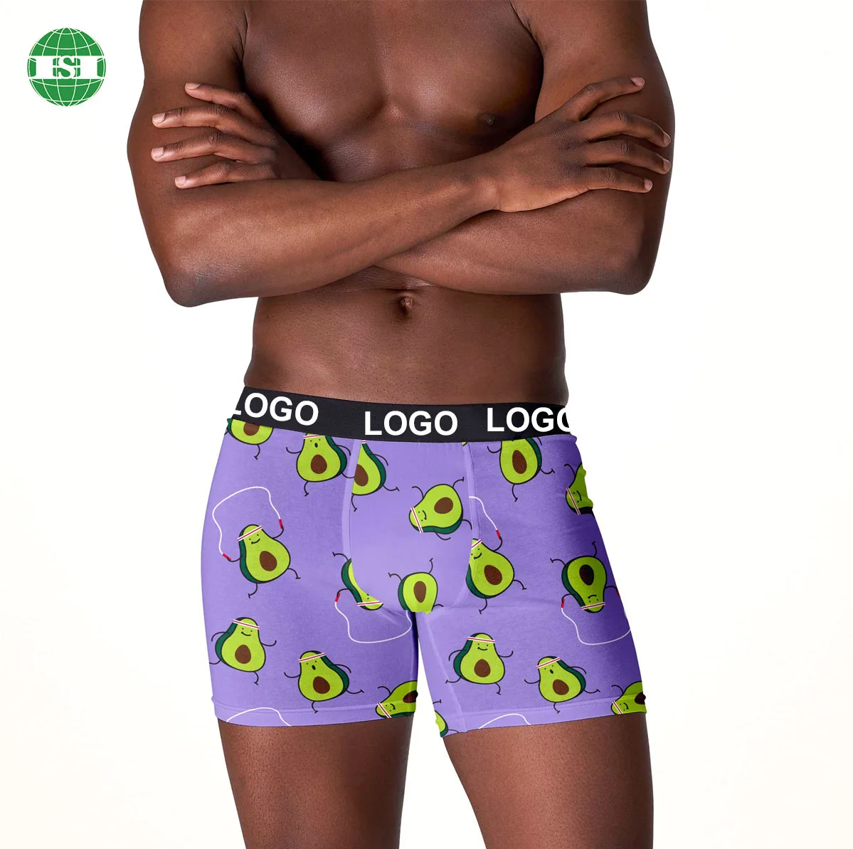 Custom Boxer Briefs Men Underwear Dual With Ball Pouch And Open Pocket ...