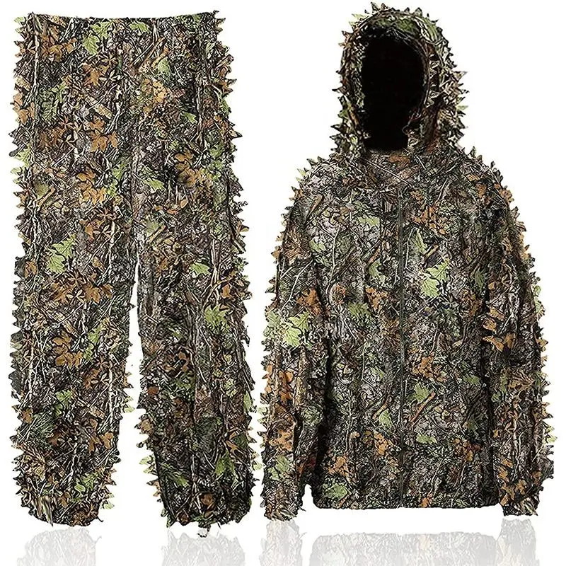 Tuta Ghillie Mimetica 3D NINAT - Abbigliamento Camouflage Per Caccia E Outdoor - Foto 4