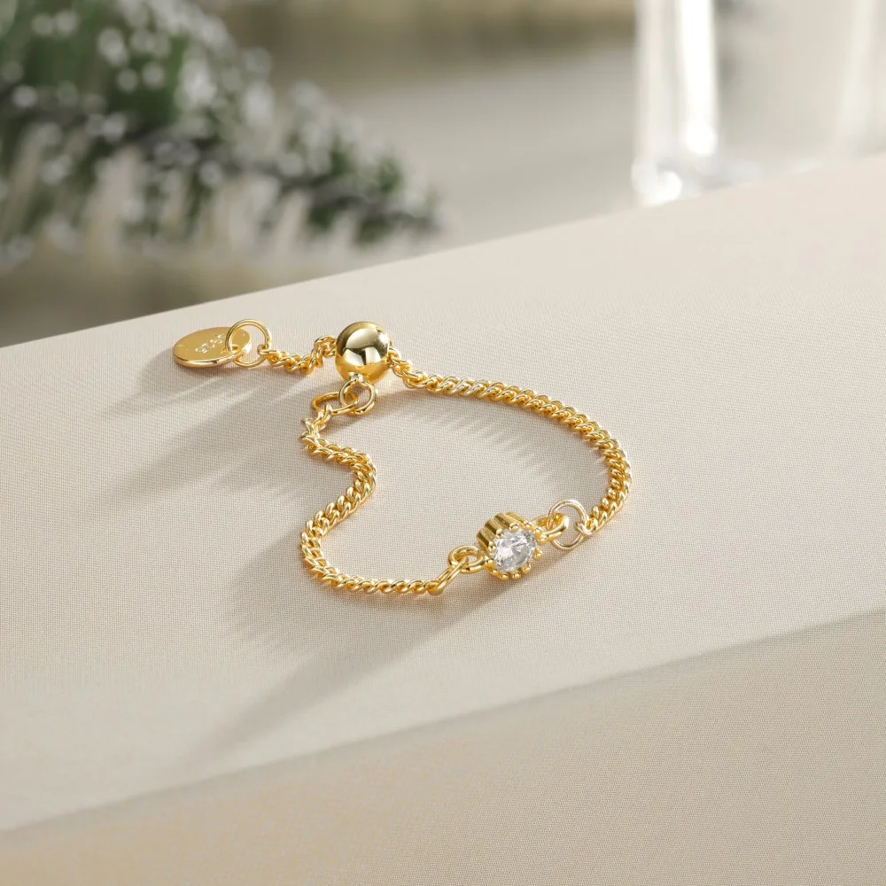 KAKODIY Unique Personalized Design Beautiful Rhodium 18K Gold Plated 925 Sterling Silver Chain 5A Zirconia Christmas Jewelry Ring detail 10