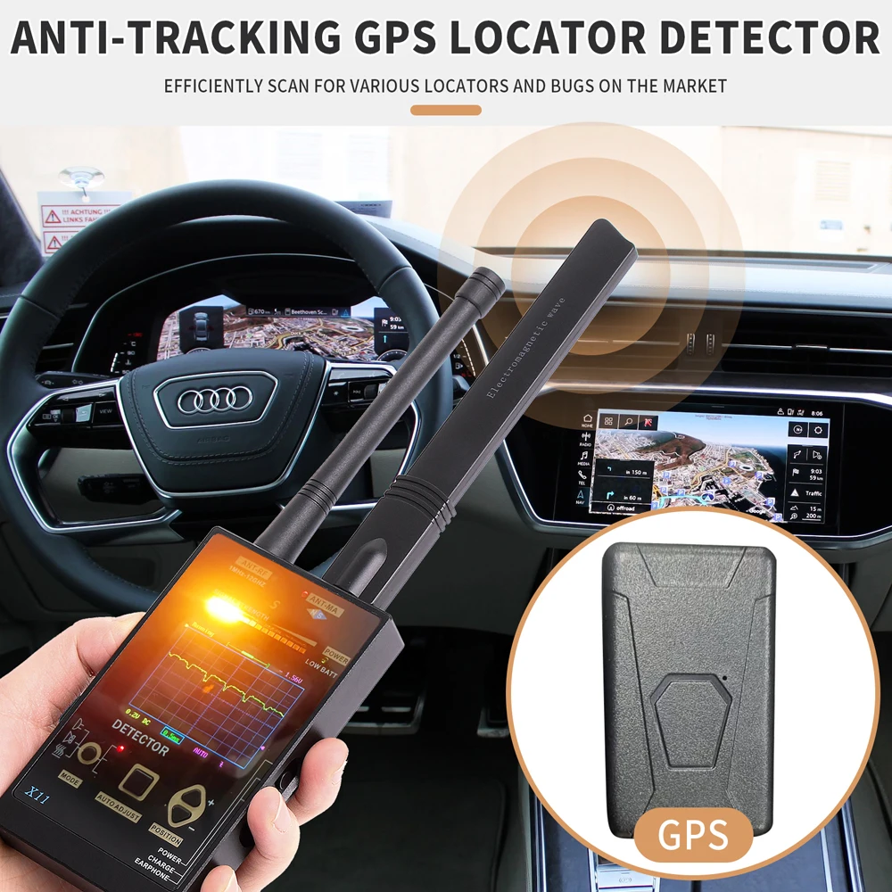 Wireless Anti-Spy RF Signal Detector Candid Camera Finder GSM Audio Protect