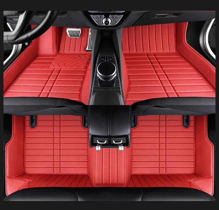 Custom Car Floor Mats for BMW Series Car Protection Full Coverage Pads Anti-Slip Leather Floor Lining All Weather Car Floor Mats