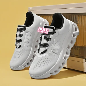 Men's Road running shoes Sneakers track trail minimal Stretch Fabric Air Mesh athletic Low-top Lace Up For Male Sport Breathable