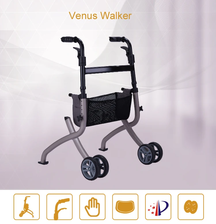Height Adjustable Orthopedic Walker Aids Aluminum Lightweight Walking
