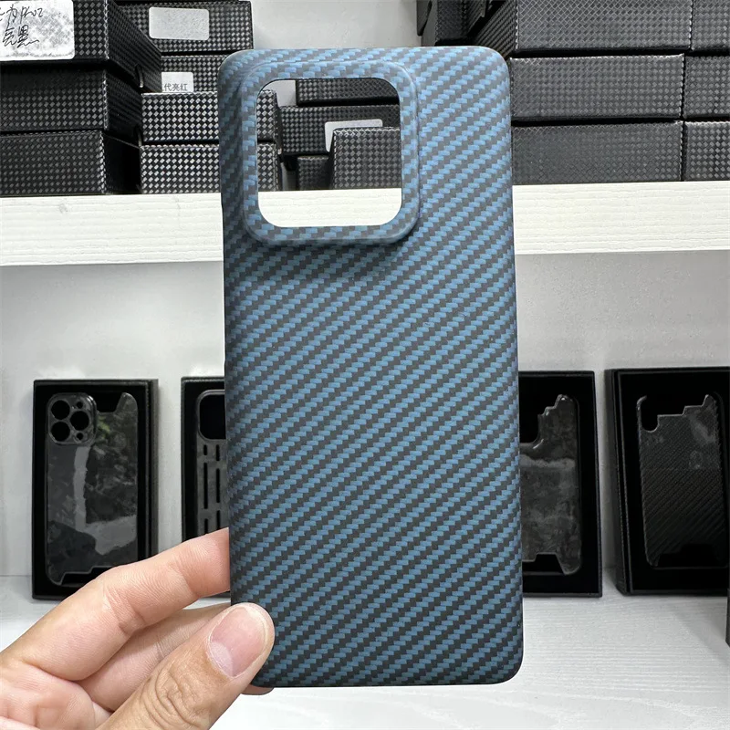 Funda de teléfono de fibra de carbono Laudtec LX458 con diseño atmosférico a la moda, simple, ligera y anti caída para Xiaomi 13 13 pro  