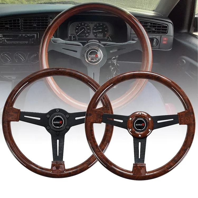 Classic Wood Style Steering Wheels - Racing & Vintage