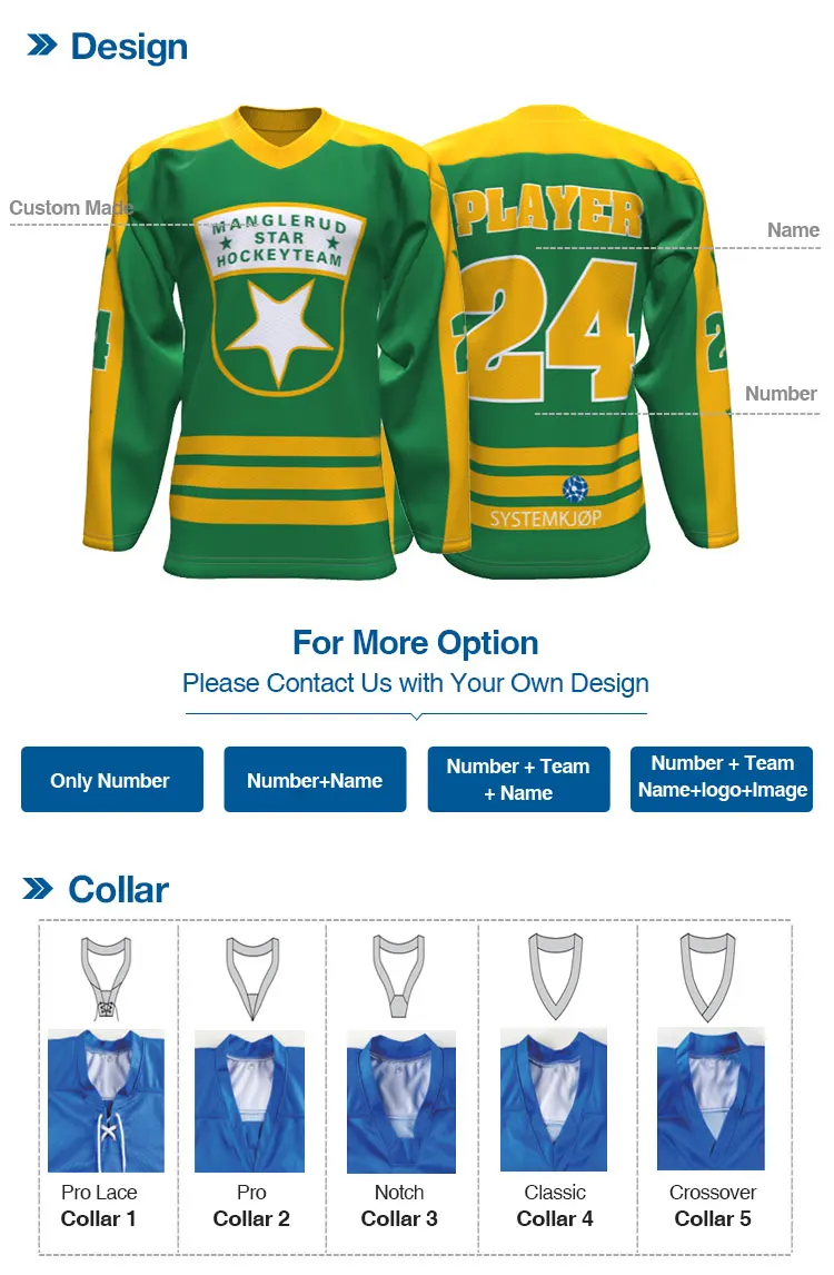 2024 New Season Fashion Custom Hockey Jerseys Sublimated Hockey Jerseys