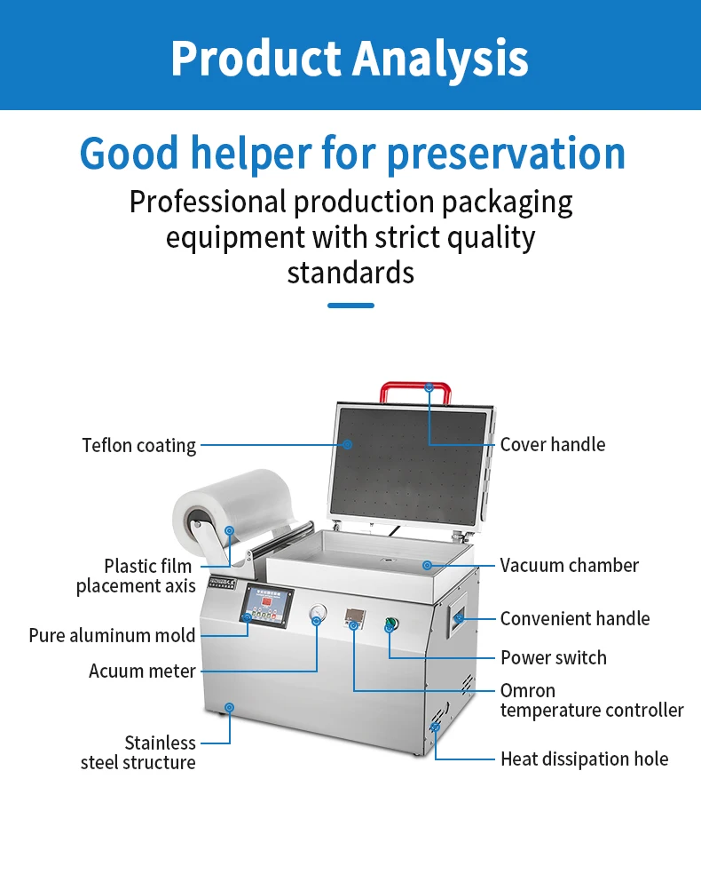 Visual Packing Skin Packing Machine Skin Packaging Machine Skin Packaging Machine Semi-Automatic Vacuum ...
