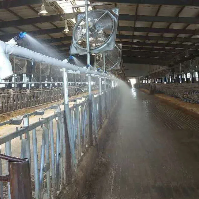 40m60m Misting Cooling System For Cow Farm Outdoor Atomizer Mist Spray