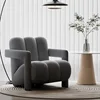Velours hollandais gris foncé - Option sans table d'appoint