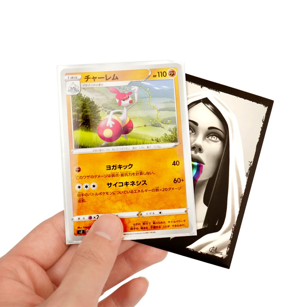 Custom Art Printed Trading Card Sleeves Customized Logo Drawing Deck Protectors For Board Game Cards Mtg Ygo Ccg High End Buy Penny Card Sleeves Printed Card Sleeves Wholesale Design Trading Card Sleeves Product