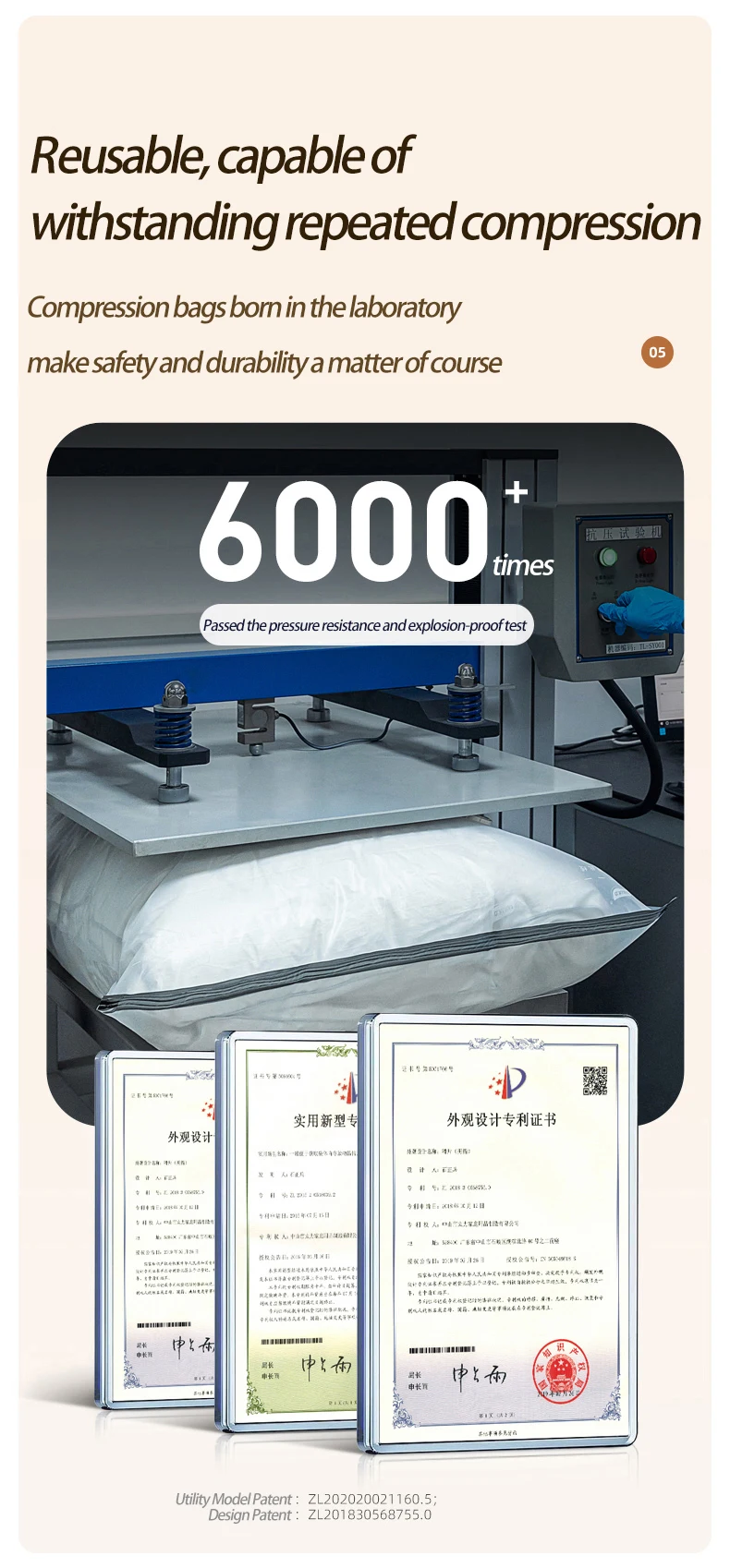 Taili Household Silver Ion Antibacterial Storage Bag Foldable Vacuum Compression for Clothing Quilts for Kitchen Bathroom Use