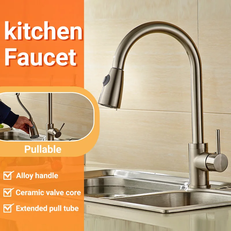 Abs Dualfunction Switchout Kitchen Faucet 304 Stainless Steel Alloy