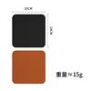 Black and brown coasters