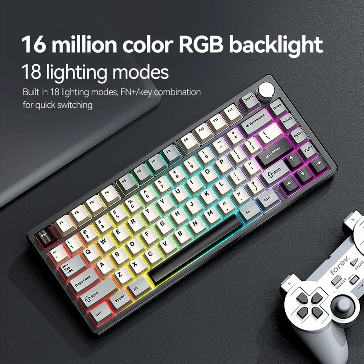 Dark Alien R83 Aluminum CNC Mechanical Keyboard - Bluetooth 2.4G