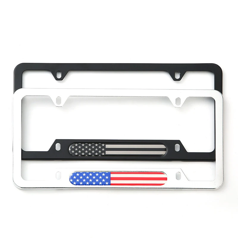 New Style Custom Design Plastic License Plate Holder for USA Cars Decoration