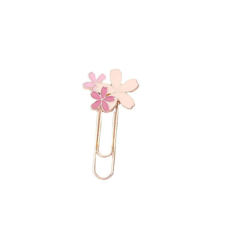 Custom Enamel Metal Paper Clips Bookmarks Office and School Stationery Supplies Novelty Gifts Lapel Pins