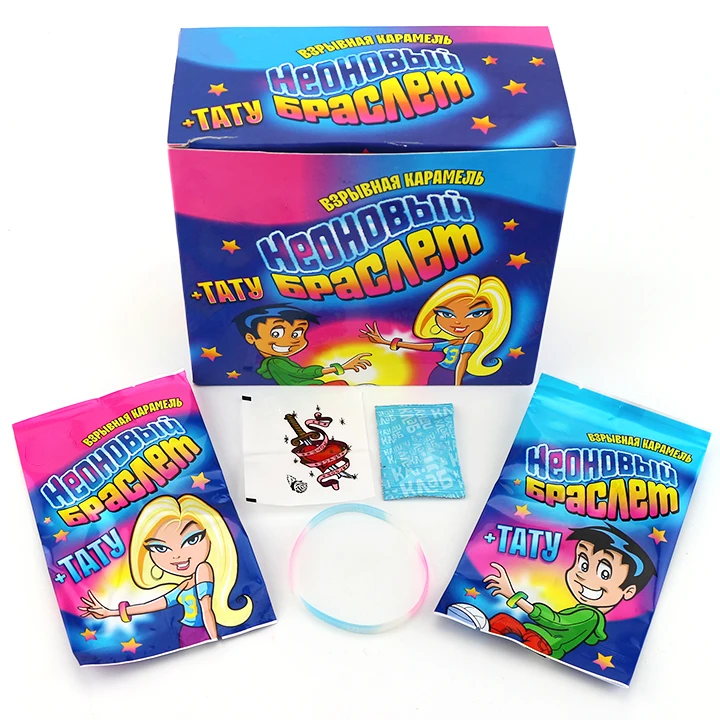popping candy with tattoo