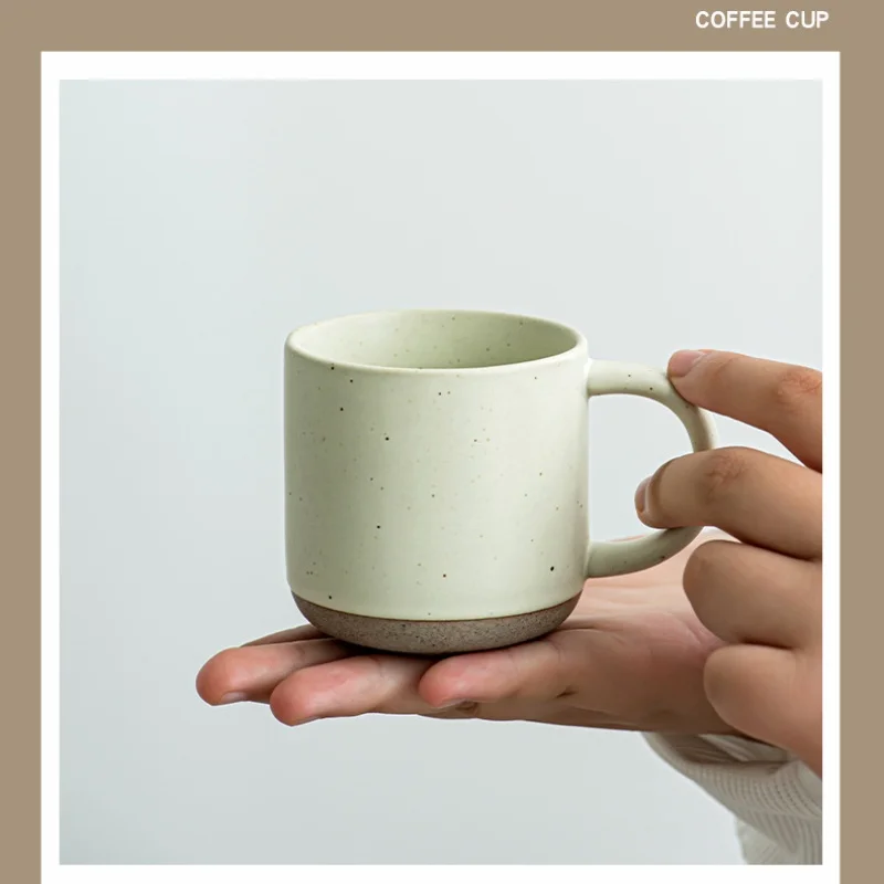 product fenn wholesale vintage style matte beige clay cups ceramic mug custom stoneware mug speckled seasome ceramic coffee gift mug-64