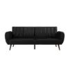 Brittany Black Faux Leather