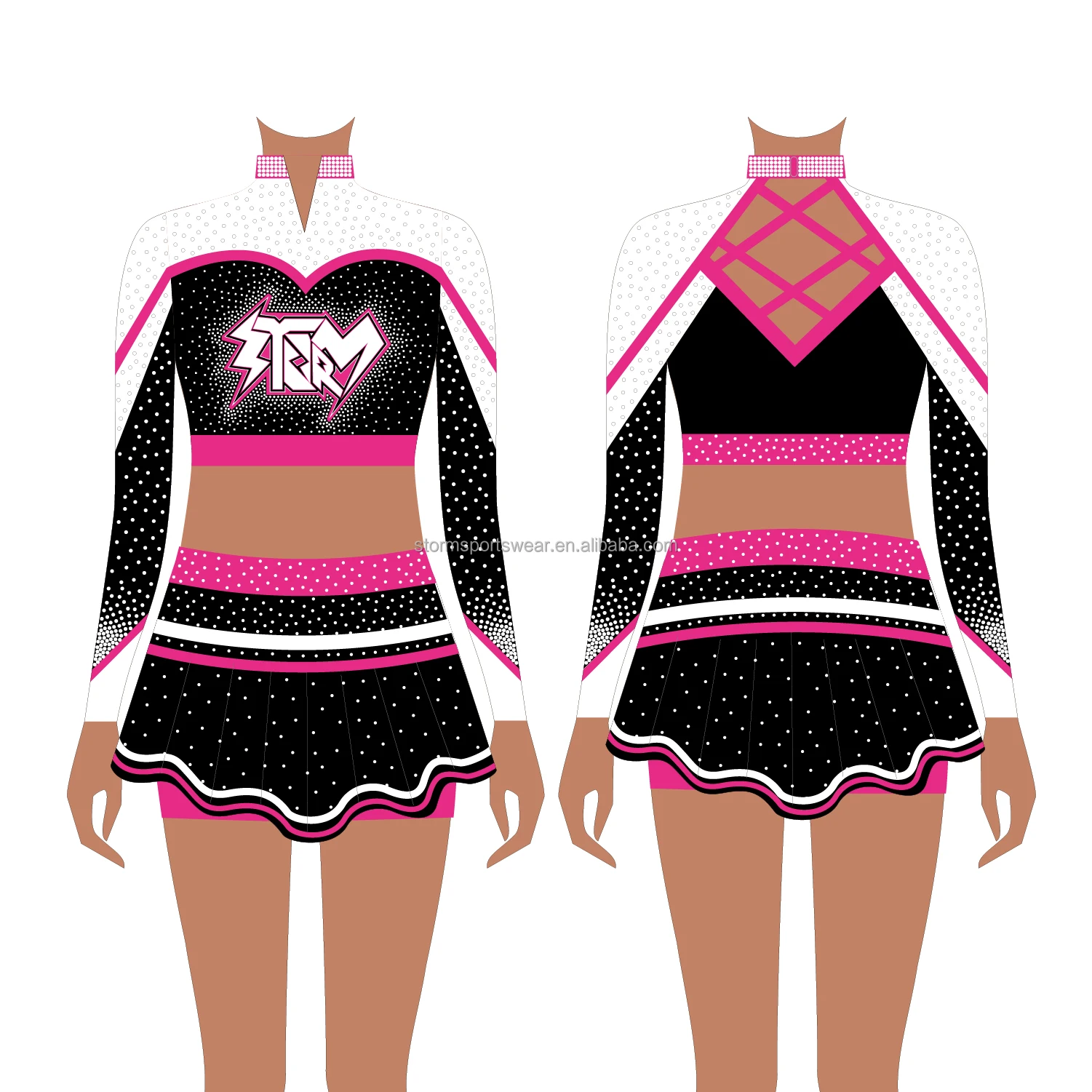 Hot Designs Cheerleading Uniforms Mock Up - Buy Cheerleading Uniforms ...