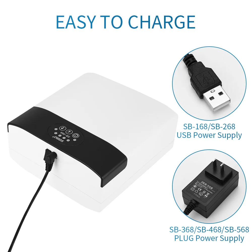 Portable Rechargeable Silent Aquarium Oxygen Pump 12W Plastic ABS Built-in Lithium Battery Fish Tank Air Pumps Accessories product detail 3