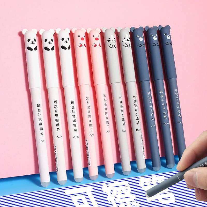 0.35mm/0.5mm Kawaii Erasable Pens for Writing Notebooks Girls Cute