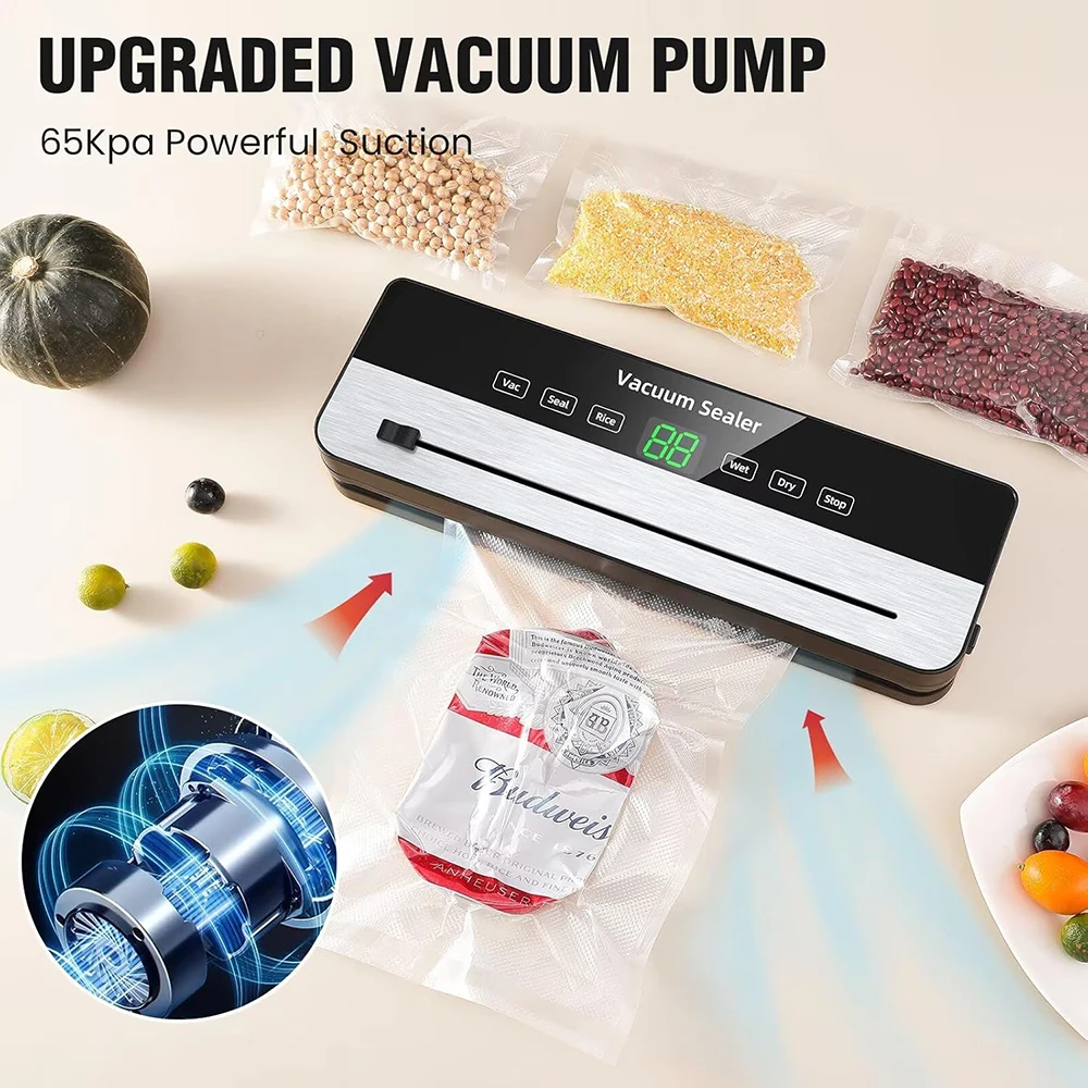 2024 Home Automated Vacuum Sealer Food Vacuum Sealer Machine for Kitchen