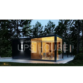 UPS new tech modular prefab bungalow eco villa containerized house plan and construction