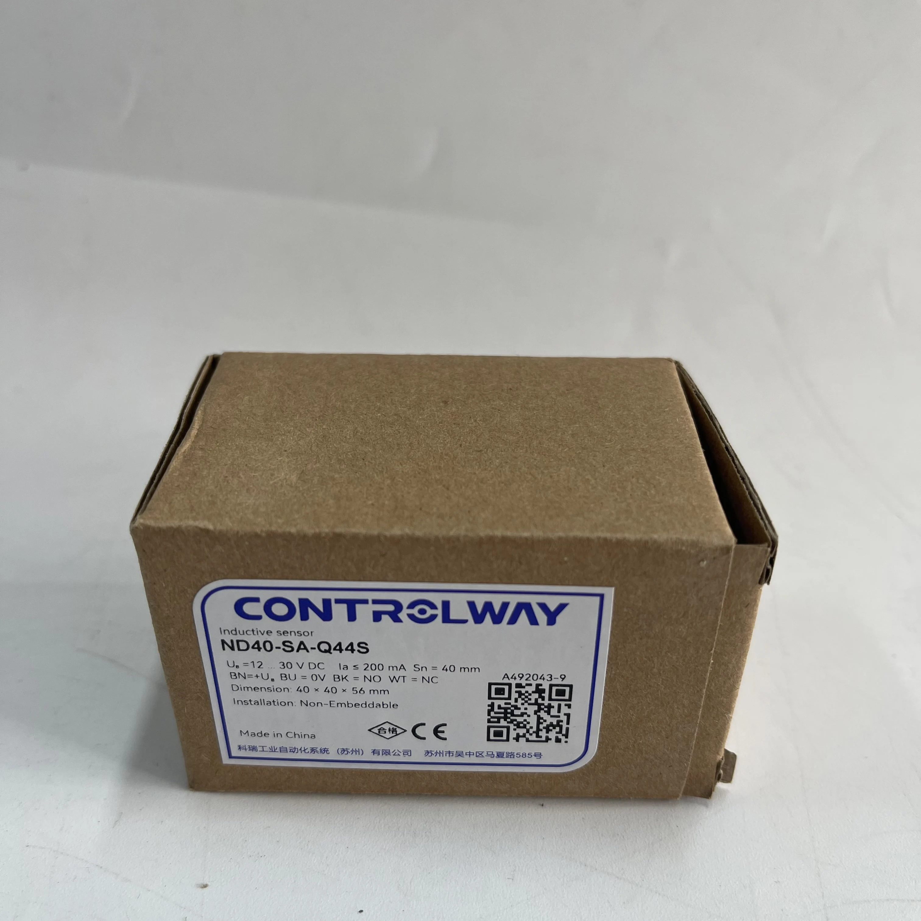 Controlway Inductive Proximity Sensor ND40-SA-Q44S