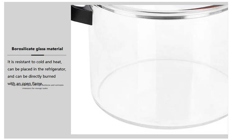 Heat resistant glass cookware set transparent borosilicate microwave cookware setg