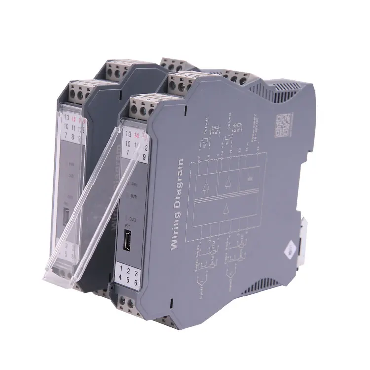 2-in 2-out Dual Channel PT100 Input 4-20mA Current Output Isolator Safety Barrier