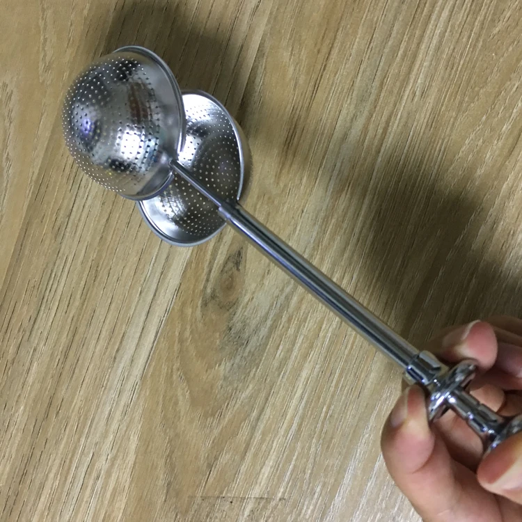 Palla Tè Acciaio Infusore Per Tè In Acciaio Inox Metaltex - Con Catena E Chiusura Di Bloccaggio Filtro The Infusione