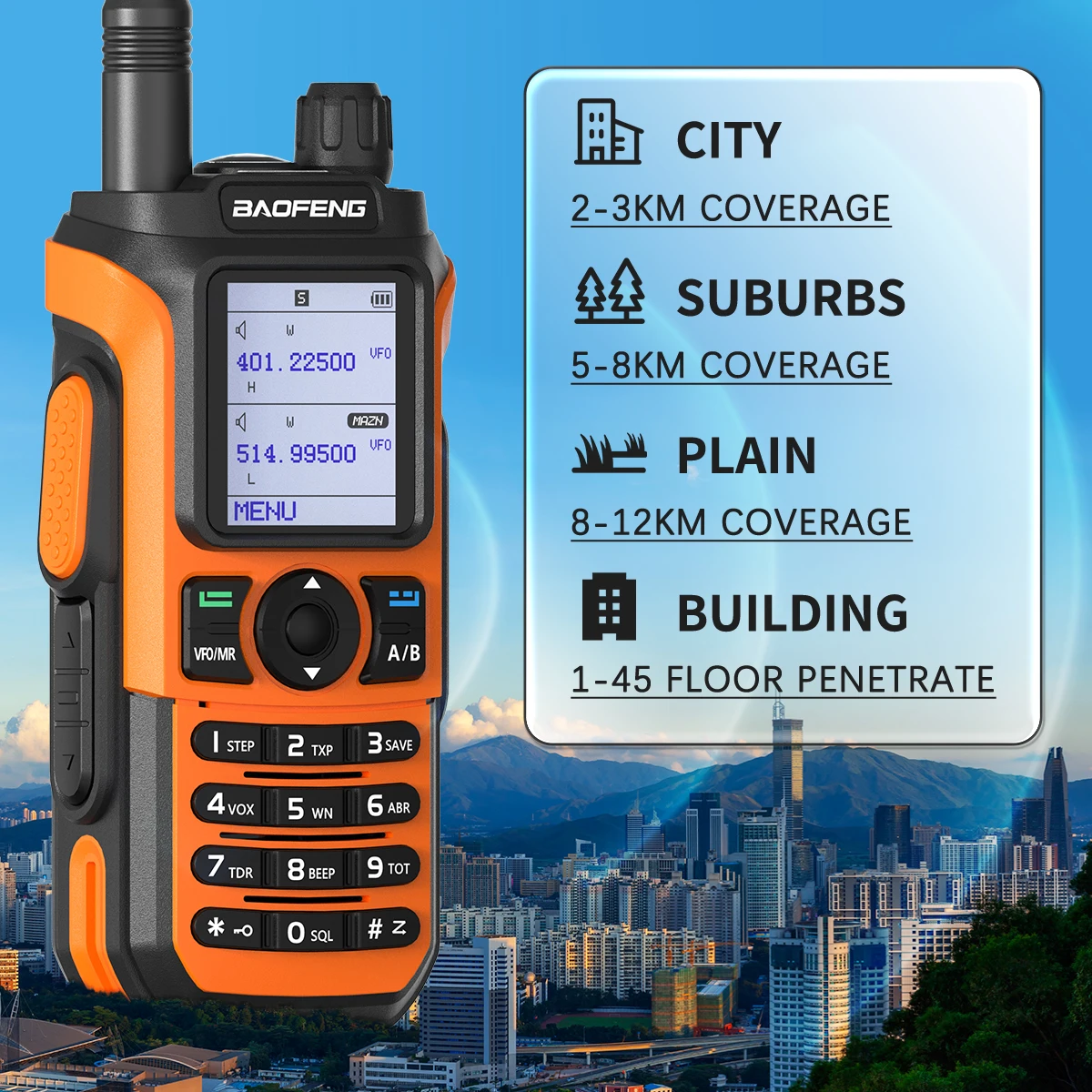 Baofeng Uv Pro Professional Powerful Walkie Talkie Km Long Range