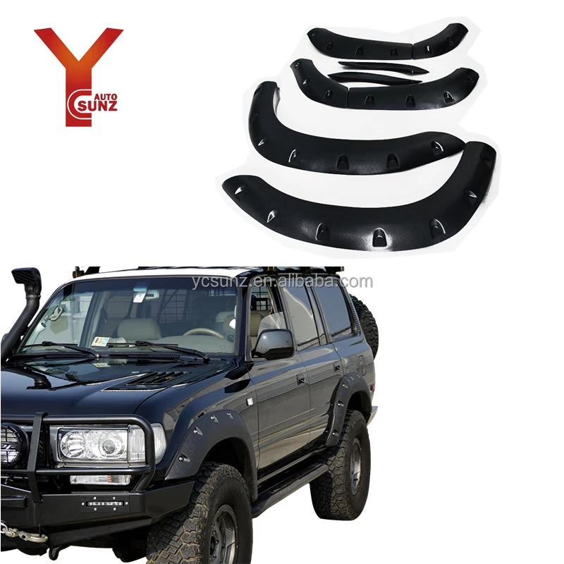 Ycsunz For Land Cruiser Fj80 Lc120 70 80 Series Abs Plastic Matte Black
