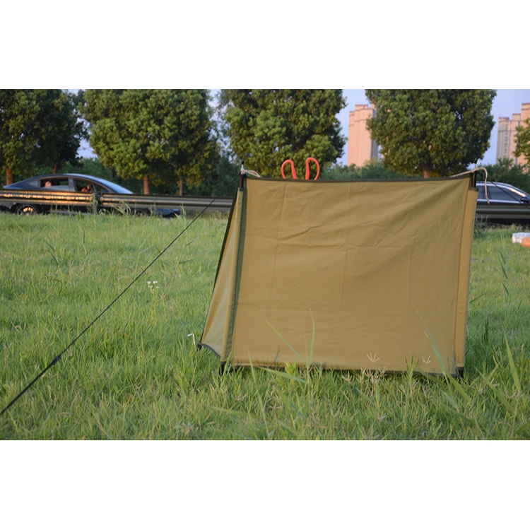 New Customized Rectangle Canvas Folding Lightweight Outdoor Beach Camping Windshield Windbreaker Windscreen for Picnic
