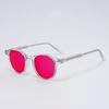 clear with red lens