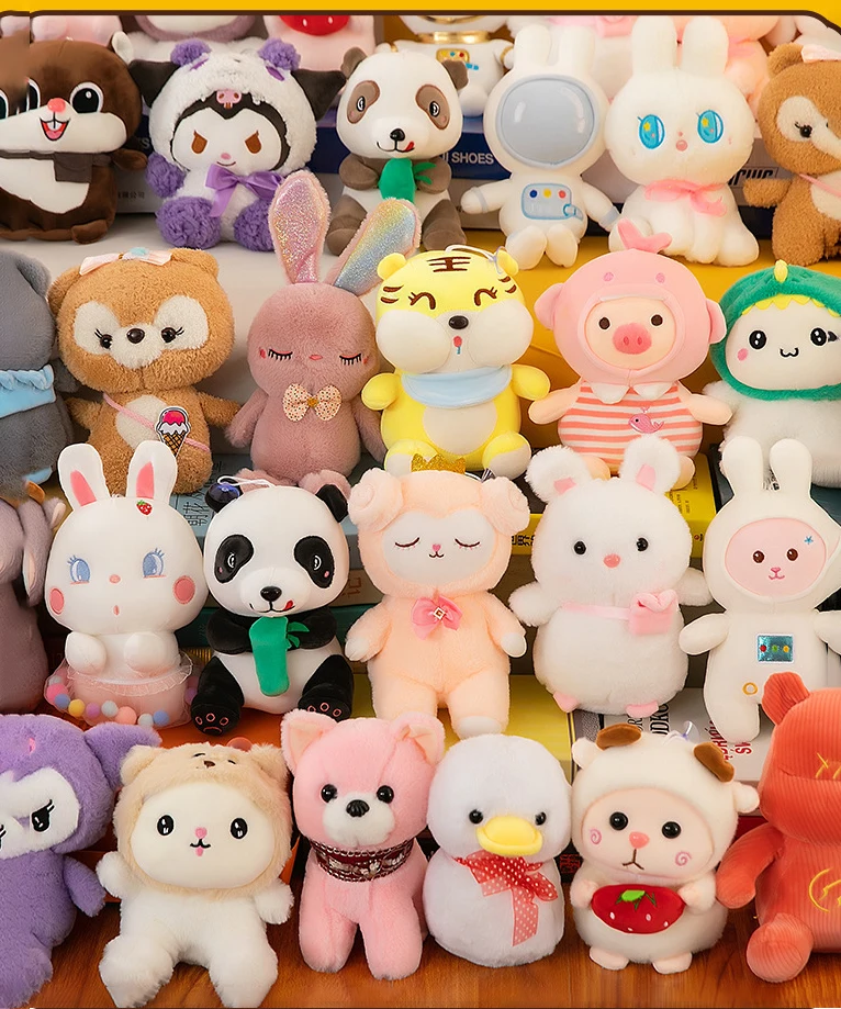 Wholesale Cheap Kawaii Soft Baby Plush Figure Plushies Stuffed Animal Plush Toy Kids Doll Custom