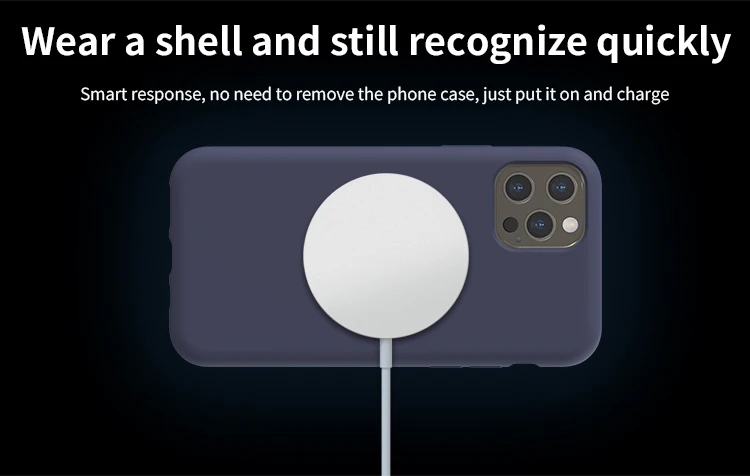 
 MFM Оригинальное магнитное индивидуальное qi Беспроводное Оригинальное магнитное безопасное зарядное устройство apple 10 Вт  