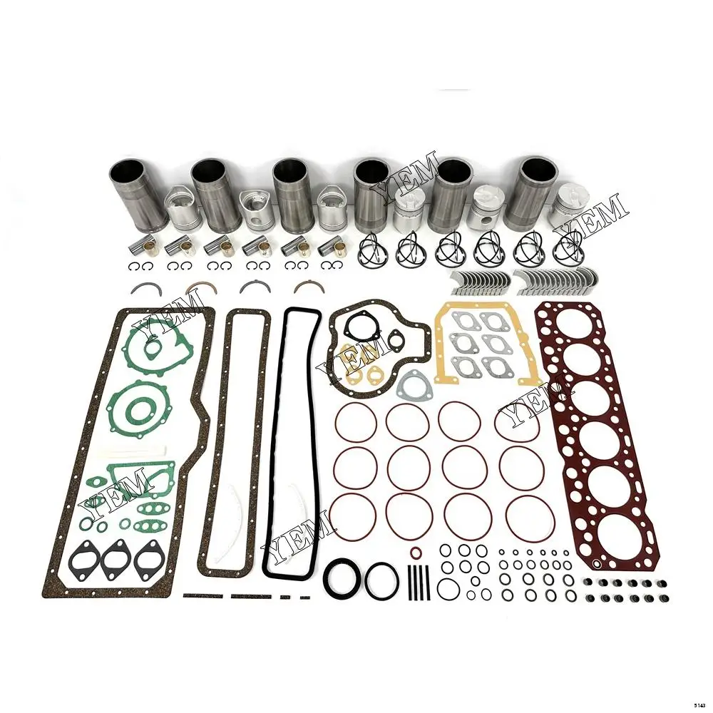 DA120 Rebuild Kit With Cylinder Gasket Piston Ring Liner Bearings Set for Isuzu