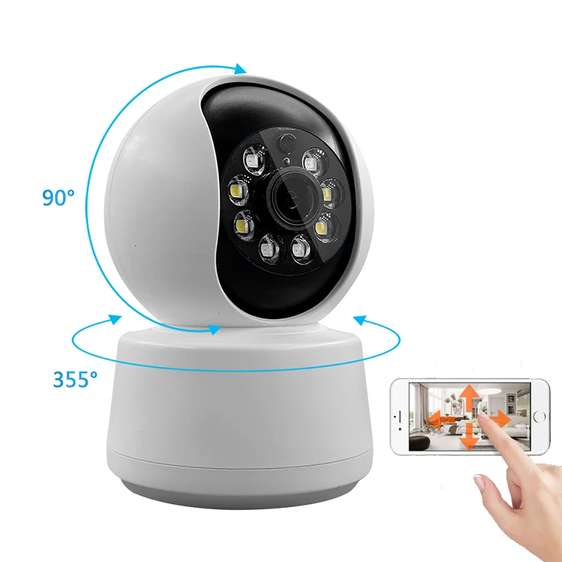 3PM Indoor Wireless Security Camera Wi-Fi 360 Degree View With AI Motion  Detection Two Way Audio Smart Camera