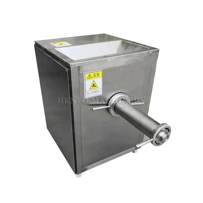 Automatic Strainer to Clean Fish Meal / Fish Meat Bone Separator / Fish Meat Strainer Machine