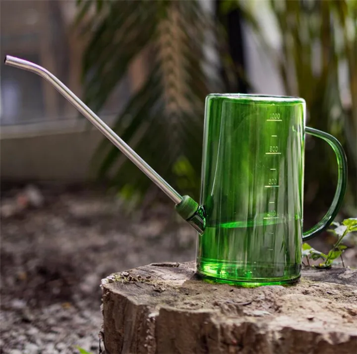 Кастрюля с длинным носиком для полива комнатных и уличных растений декоративного цветов легкой розлива