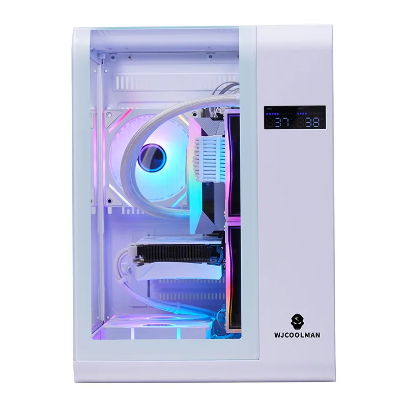 Cross Border Integrated Curved Tempered Glass Realtime Digital Display Water-Cooled ATX aperçu 2