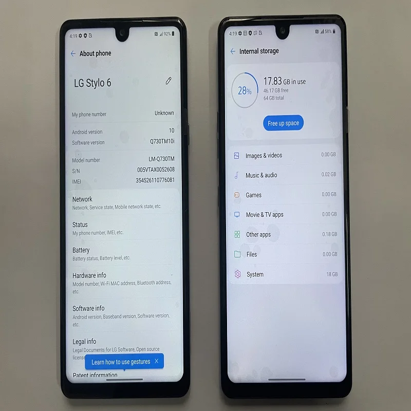 LG Stylo Q730 LTE GSM CDMA Cellular Phone