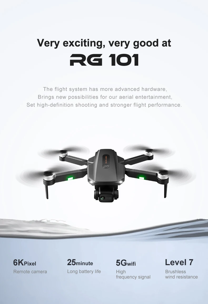 Mini Drone Rg101 Gps Profesional Drones 6k Hd Dual Camera 5g Wifi Dron ...