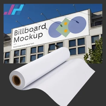 Low Price Made in China cold hot lamination 320g 340g/440g frontlit backlit PVC Flex Banner rolls glossy matte printing material